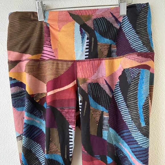Prana kimble printed 7/8 leggings in womens L high rise yoga lightweight - Picture 6 of 10